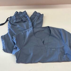 Jaanuu Scrub Set Gray